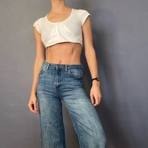 FP Movement White Baby Crop Tee Free People Size XS